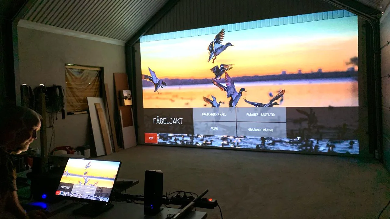 Do-it-yourself SimWay hunting simulator setup