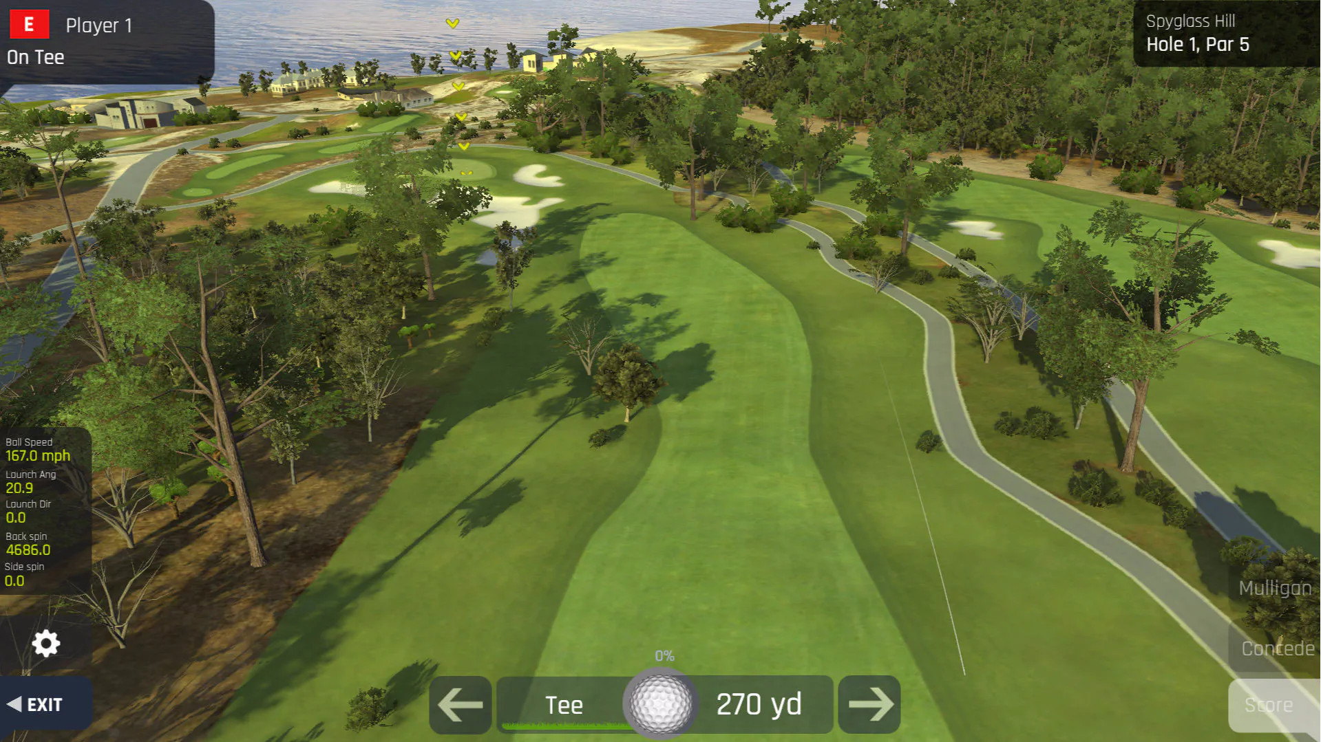 SimWay golf simulator software overview