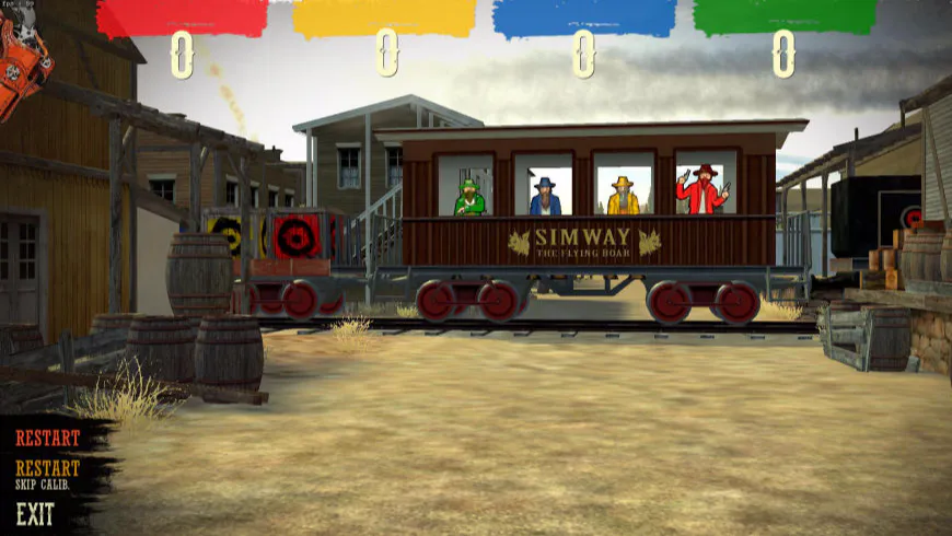 Wild West themed shooting game