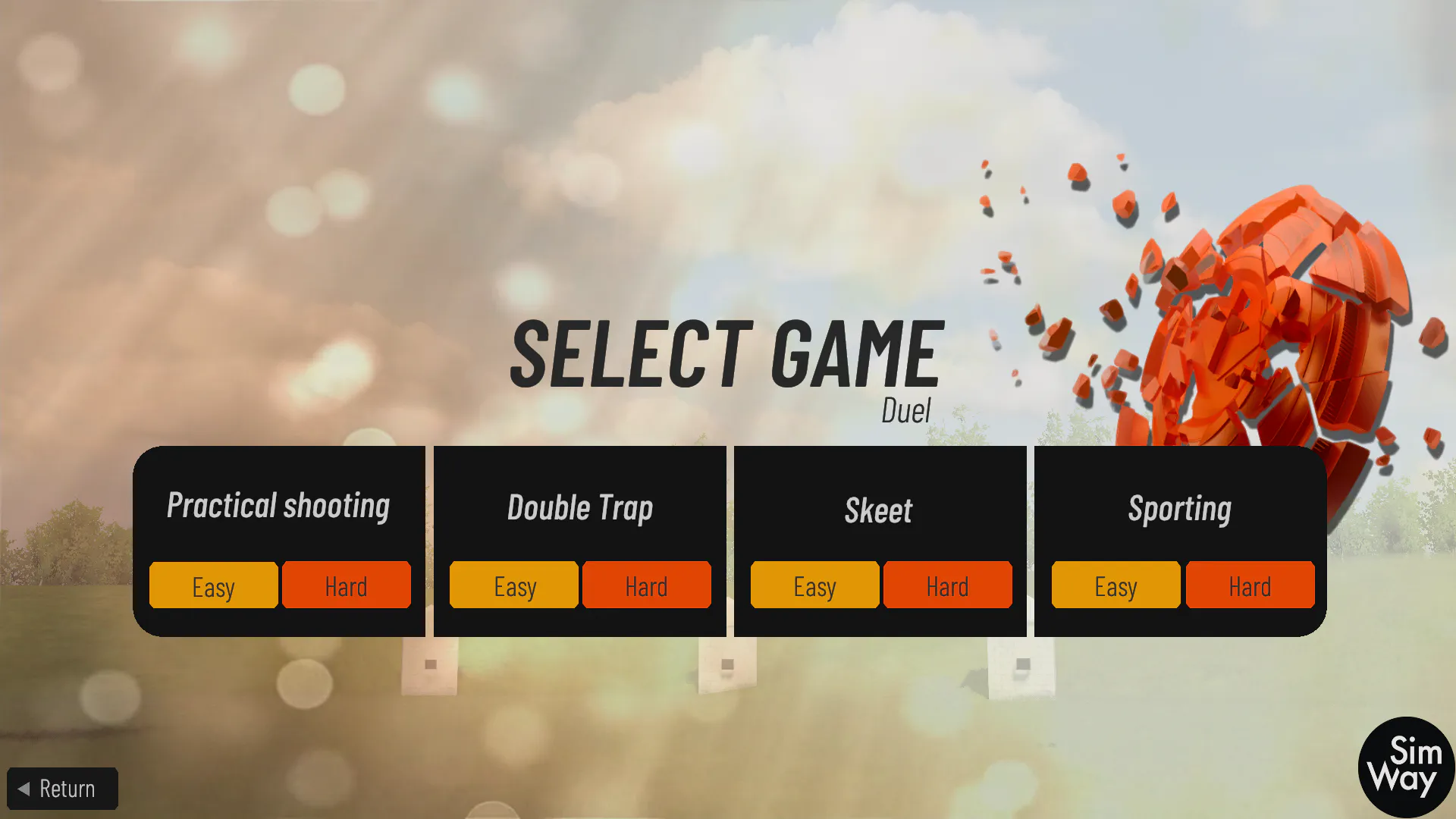 Clay Challenge score screen